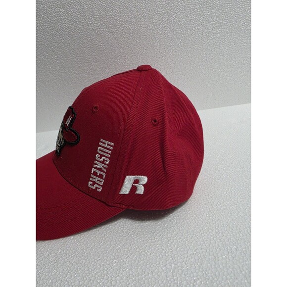 Nebraska Huskers Adjustable Fit Logo Hat - Youth Cap Russel NEW Red Cowboy NEW - Picture 2 of 5